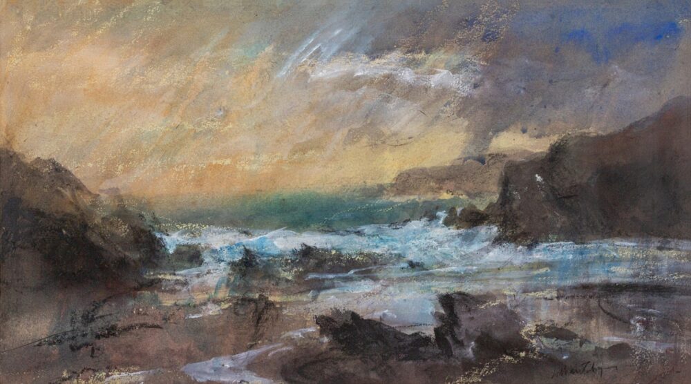 William Selwyn - Stormy Sunset Port Dafarch - 2 Art