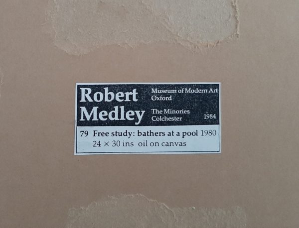 Robert Medley - Free study-Bathers at a Pool - Back